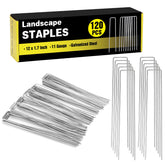 HongWay 120-pack 12-inch landscape staples box for easy storage and quick deployment.