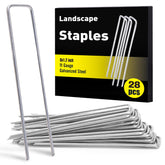 HongWay 28-pack 6-inch landscape staples securing sod and turf