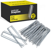 HongWay 420pcs six-inch galvanized garden stakes in a sturdy box for long-lasting outdoor projects.