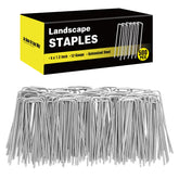 HongWay 4-inch landscape staples secure fabric and turf.