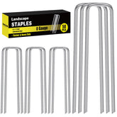 HongWay 6-inch landscape staples secure turf efficiently in windy areas.