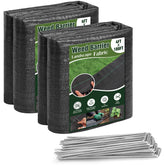 HongWay weed barrier fabric 4ft x 100ft blocks weeds while letting water reach roots.