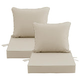 Honorbox 22x22 inch patio cushions cover with removable, machine-washable fabric for easy care.
