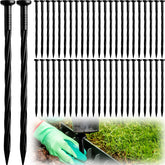 Honoson 200-pack landscaping spikes for easy assembly and durable ground anchoring