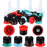 Honoson 4-van nozzle with adjustable spray for even lawn coverage