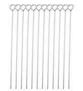HONSHEN 10 inch BBQ skewers for even grilling and easy grip