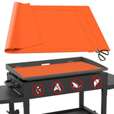 HONSREO griddle mat on a Blackstone surface protecting during cooking