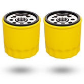 HOODELL 2-pack oil filter side view, featuring expanded capacity for Kohler engines.