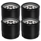 HOODELL four-pack oil filter for Kohler engines, ready for easy maintenance and reliable filtration.