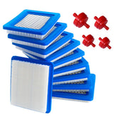 HOODELL air filter 10-pack offers easy fit and improved airflow for compatible mowers.