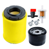 HOODELL air filter with tune-up kit for John Deere and Husqvarna mowers improves dust protection.