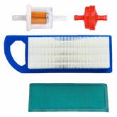 HOODELL GY20573 air filter kit with pre cleaner for John Deere mowers; improves engine protection during mowing