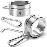 HOOPLE 1.5-inch flag pole rings with anti-wrap design prevent tangling in wind.