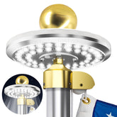 HOOPLE Solar Flag Light assembly topper for quick, tool-free installation