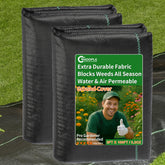 HOOPLE weed barrier fabric roll with heavy-duty weave for durable weed control