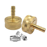 Hooshing brass hose connector close-up showing durable construction for repairs