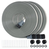 Hopegiver Sprinkler Hose three-tube design for even yard coverage.