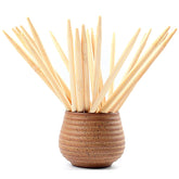 HOPELF 5.5-inch natural bamboo skewers with semi-pointed tips for sturdy grilling
