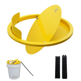Hoqiowl bucket lid mouse trap in metal 5-gallon design for humane capture.