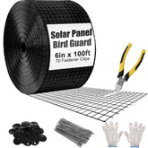 Hoqqf bird guard panel grid mounted on a roof for durable solar protection