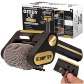 Horsepower Giddy Up GOLD grill brush overview shows a fast cleanup solution.