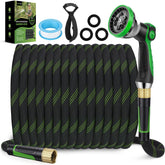 HORTICORA non-expanding hose 150 ft for effortless gardening.