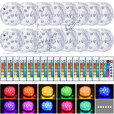 Hortsun 16-pack submersible LEDs ready for pool, pond, or tub