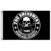 Hot Leathers 2nd Amendment flag 3x5 outdoors-ready display for durable patriotism.