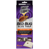 HOT SHOT bed bug glue trap 4 ct pack for detection in homes