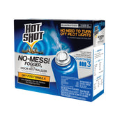 Hot Shot No-Mess Fogger with compact 1.2 oz cans for quick room treatment