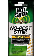 Hot Shot No-Pest Strip pack front shows packaging and long-lasting protection