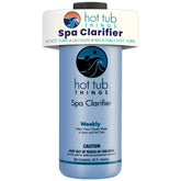 Hot Tub Things Spa Water Clarifier bottle pour for easy dosing and quick clarity