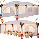 Hoteel 10x30 party tent exterior ready for outdoor event