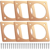 Hotop six-piece bird house guards set protects wooden entrances from weather and predators.