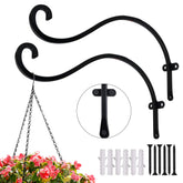 Hourleey 12-inch outdoor plant hanger hook supports heavy baskets up to 50 lbs