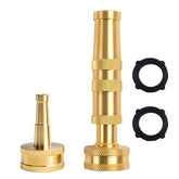 Hourleey brass hose nozzle with adjustable twist for precise watering