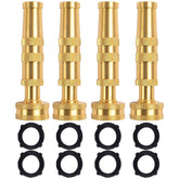 Hourleey brass twist nozzle close-up shows durable watering tool
