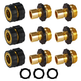 Hourleey Garden Hose Quick Connector package view showing complete set for versatile hose upgrades