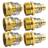 Hourleey aluminum connector for garden hose repair on 1/2 inch hoses