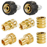 Hourleey pressure washer adapter set quick disconnect 3/8 inch for fast connections