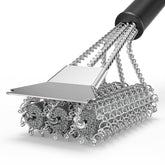 House Again bristle-free grill brush highlights safety design and powerful cleaning