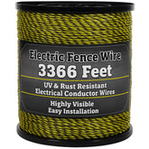 Houseables electric fence wire spool for easy containment in large pastures