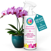 Houseplant Resource Center orchid fertilizer spray bottle boosts healthy growth.