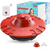 Hovara pool alarm floating unit in water provides quick safety monitoring for all pool types.