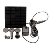 Hovico solar fountain panel water pump powering bird baths with sun energy