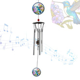 Howarmer wind chimes outdoor 24in hummingbird for tranquil garden ambiance.