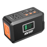 HOWEASY 88Wh portable power station in a compact design for easy travel.