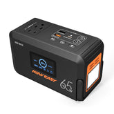 HOWEASY 98Wh portable power station front view for travel and on-the-go charging.