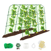 Hoyejyou 65x46x48 cucumber trellis in U-frame arch supports climbing plants