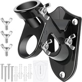 HPGOED flag pole holder outdoor bracket demonstrates sturdy wall mounting for exterior flags.